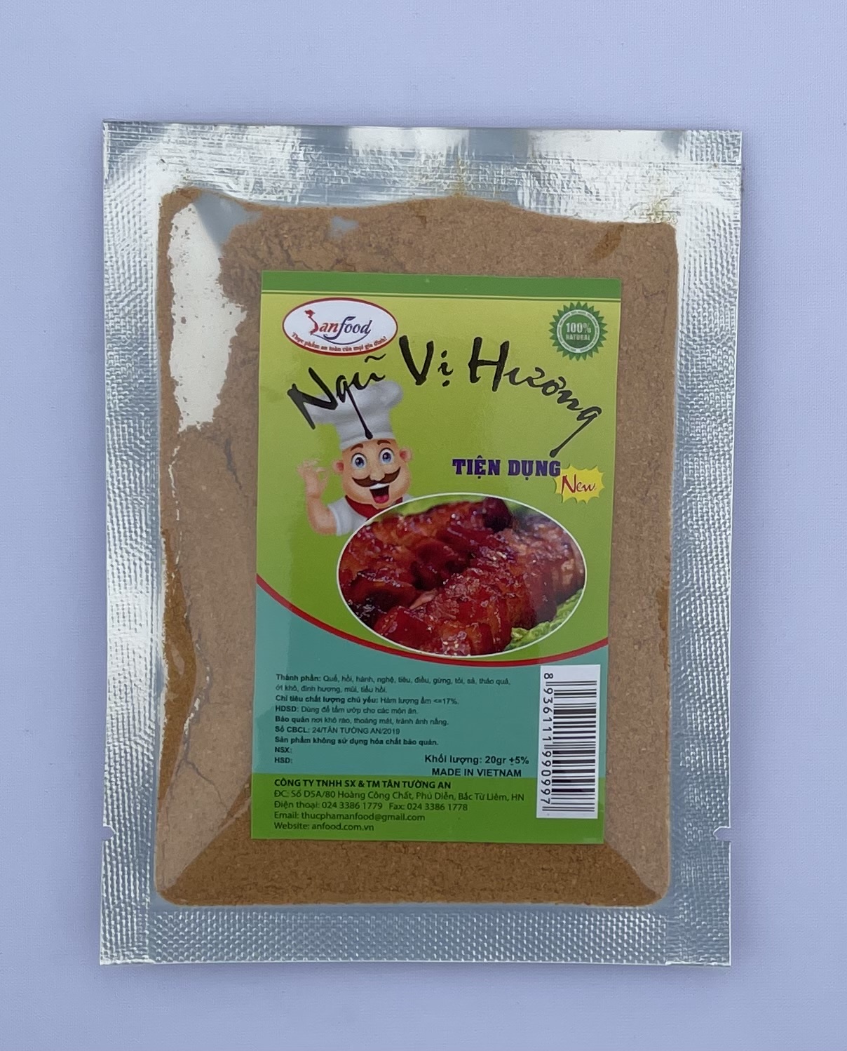 BỘT NGŨ VỊ HƯƠNG (gia vị tẩm ướp Thịt, Cá, Hải sản)