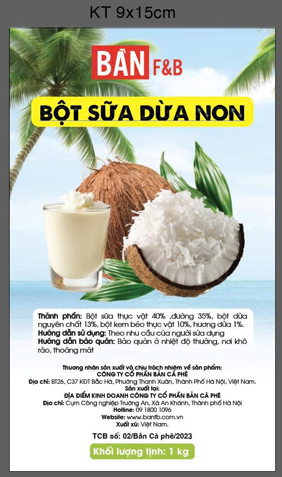 BỘT SỮA DỪA NON