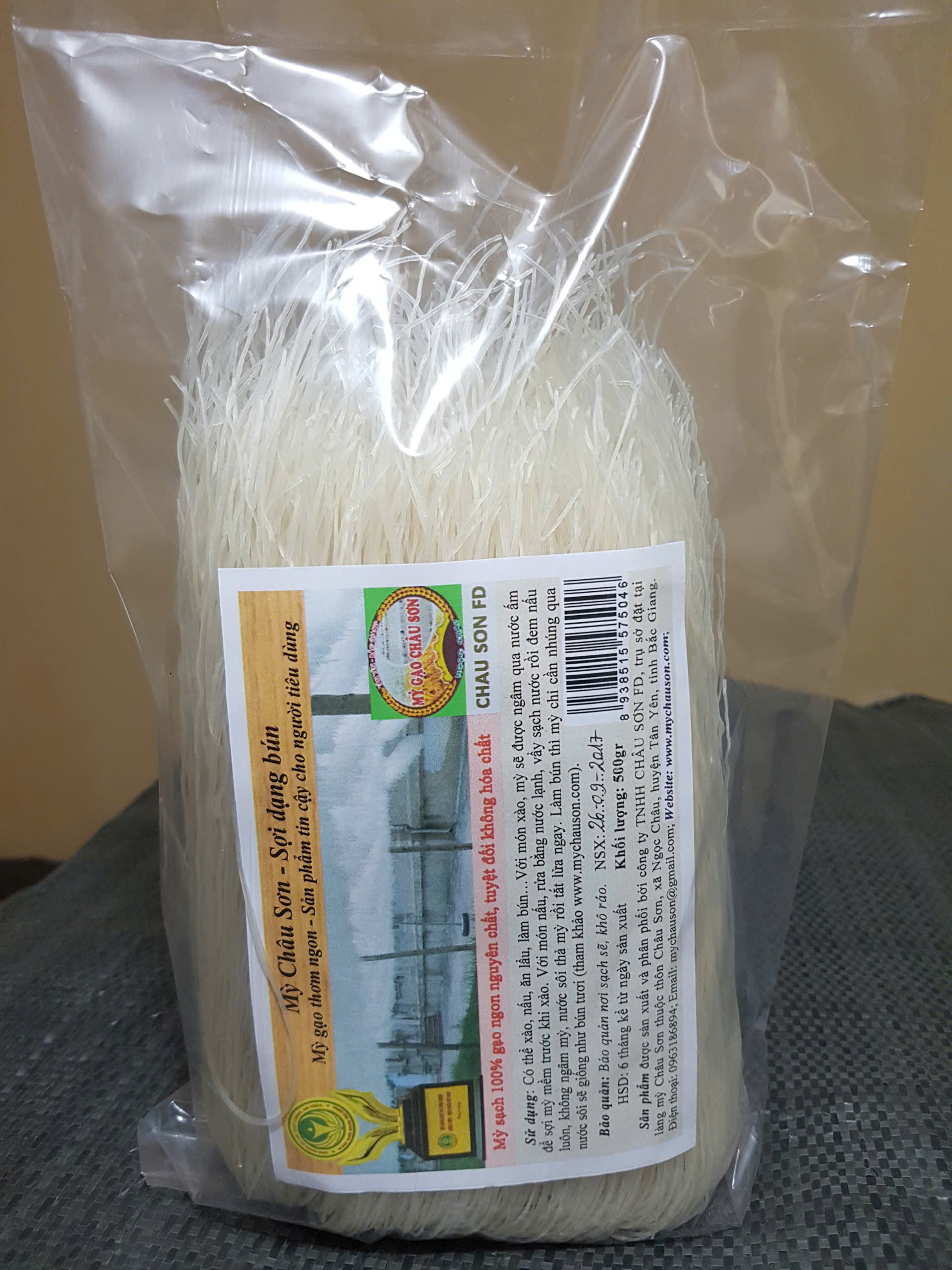 Mỳ gạo Châu Sơn sợi bún