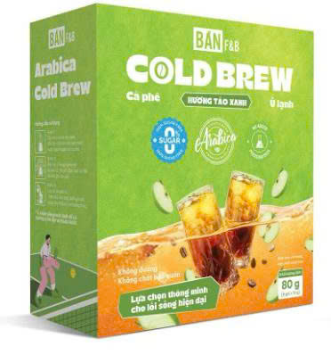 CÀ PHÊ Ủ LẠNH HƯƠNG TÁO XANH