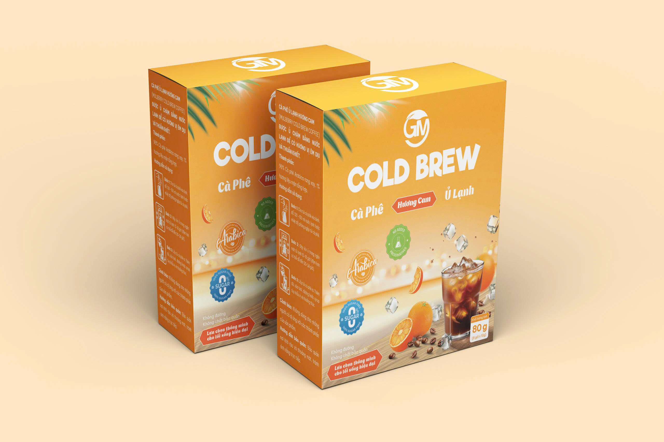 CÀ PHÊ Ủ LẠNH HƯƠNG CAM (LH)