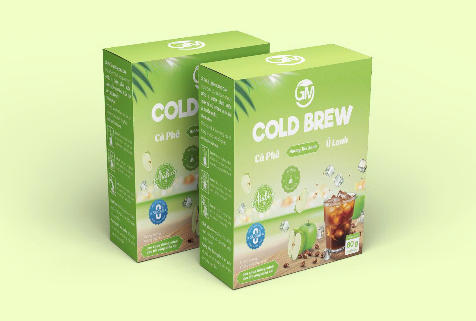 CÀ PHÊ Ủ LẠNH HƯƠNG TÁO XANH (LH)