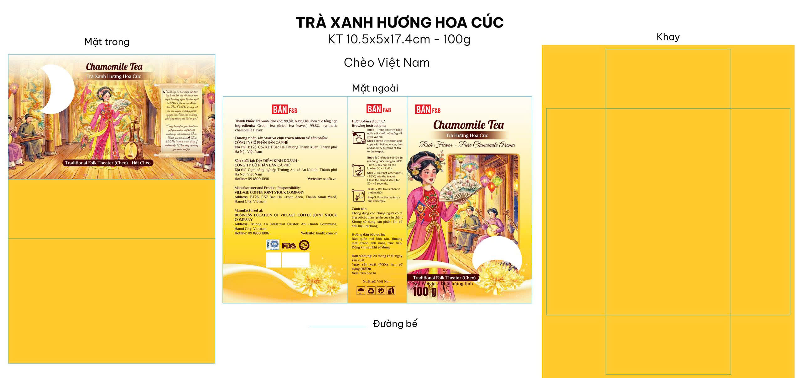 HỘP TRÀ HƯƠNG HOA CÚC 100 G