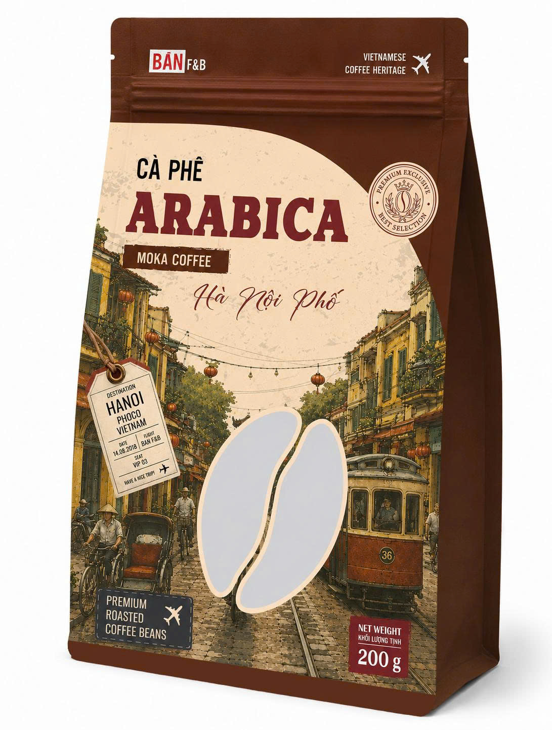 CÀ PHÊ ARABICA/ MOKA COFFEE (Túi 200g)