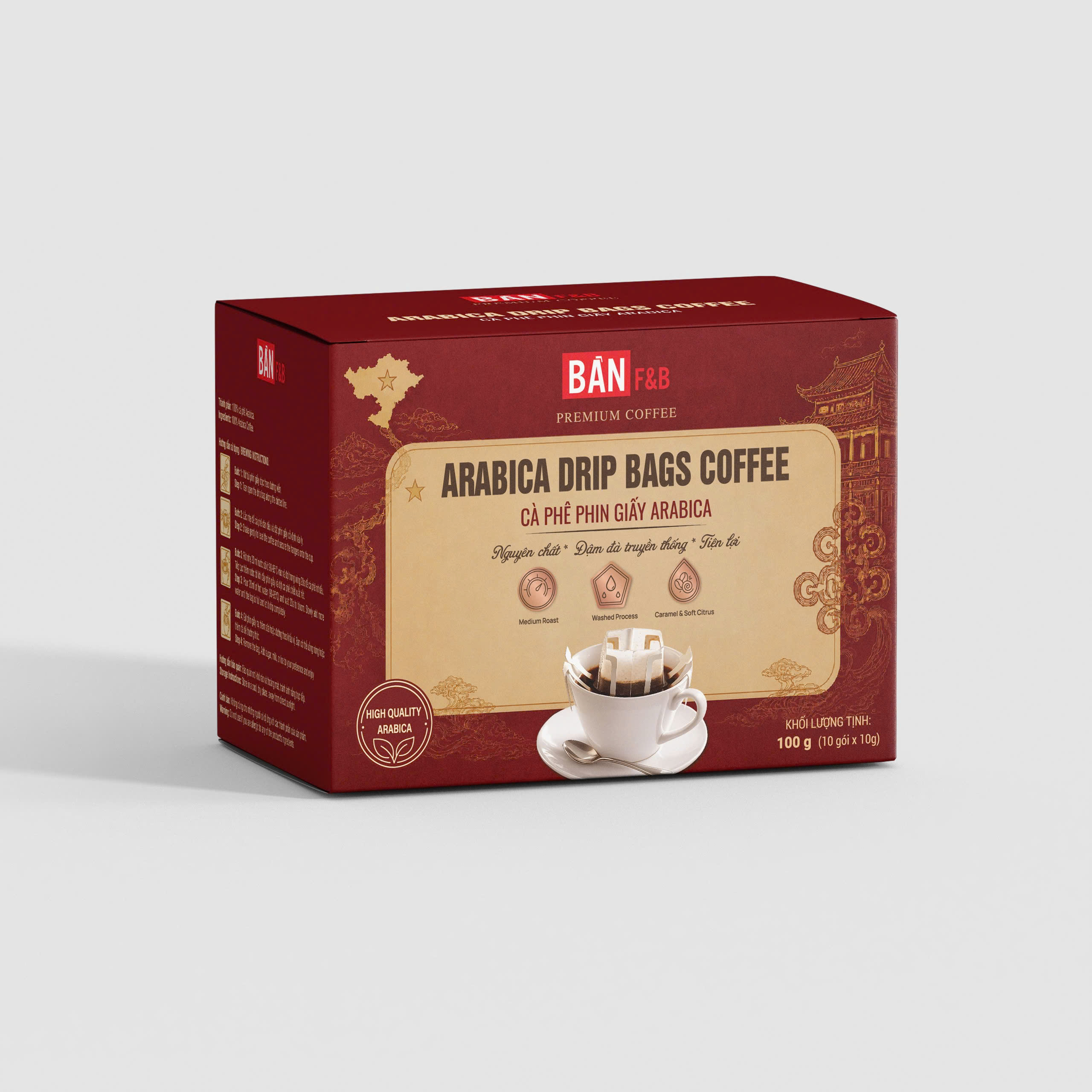 CÀ PHÊ PHIN GIẤY ARABICA