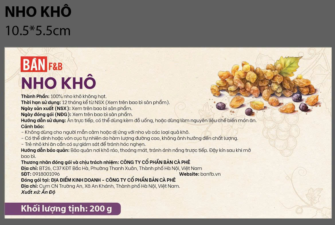 Nho khô (200 g)