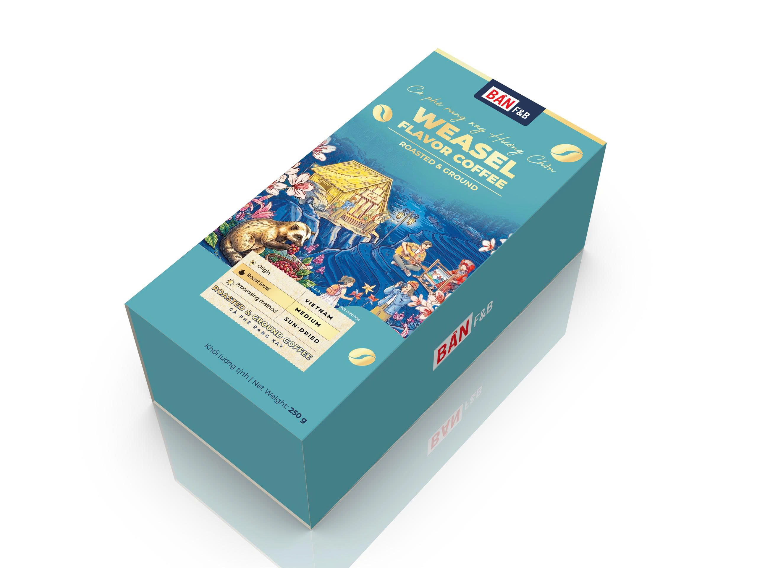 CÀ PHÊ RANG XAY HƯƠNG CHỒN 250 G
