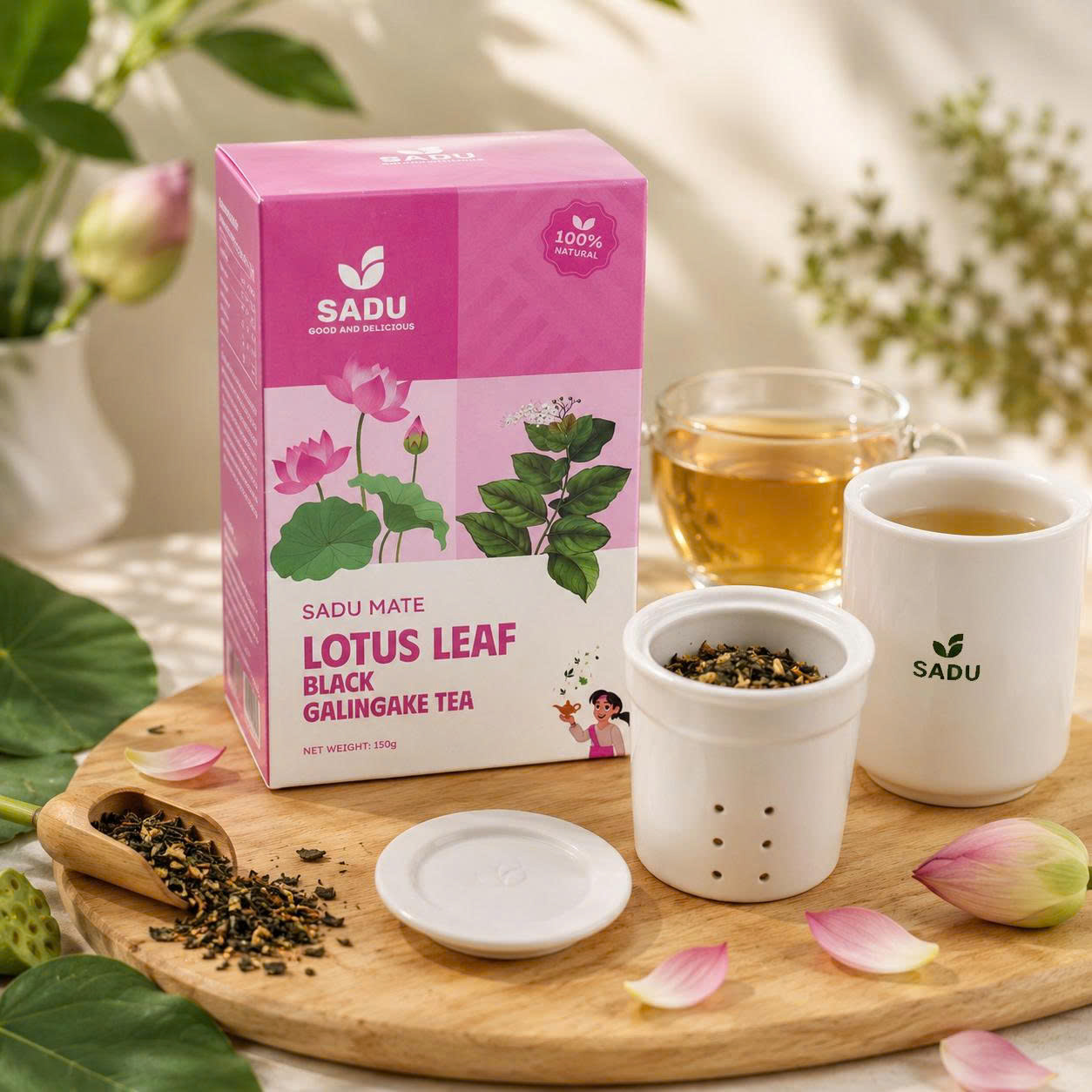 Trà Xạ đen lá sen