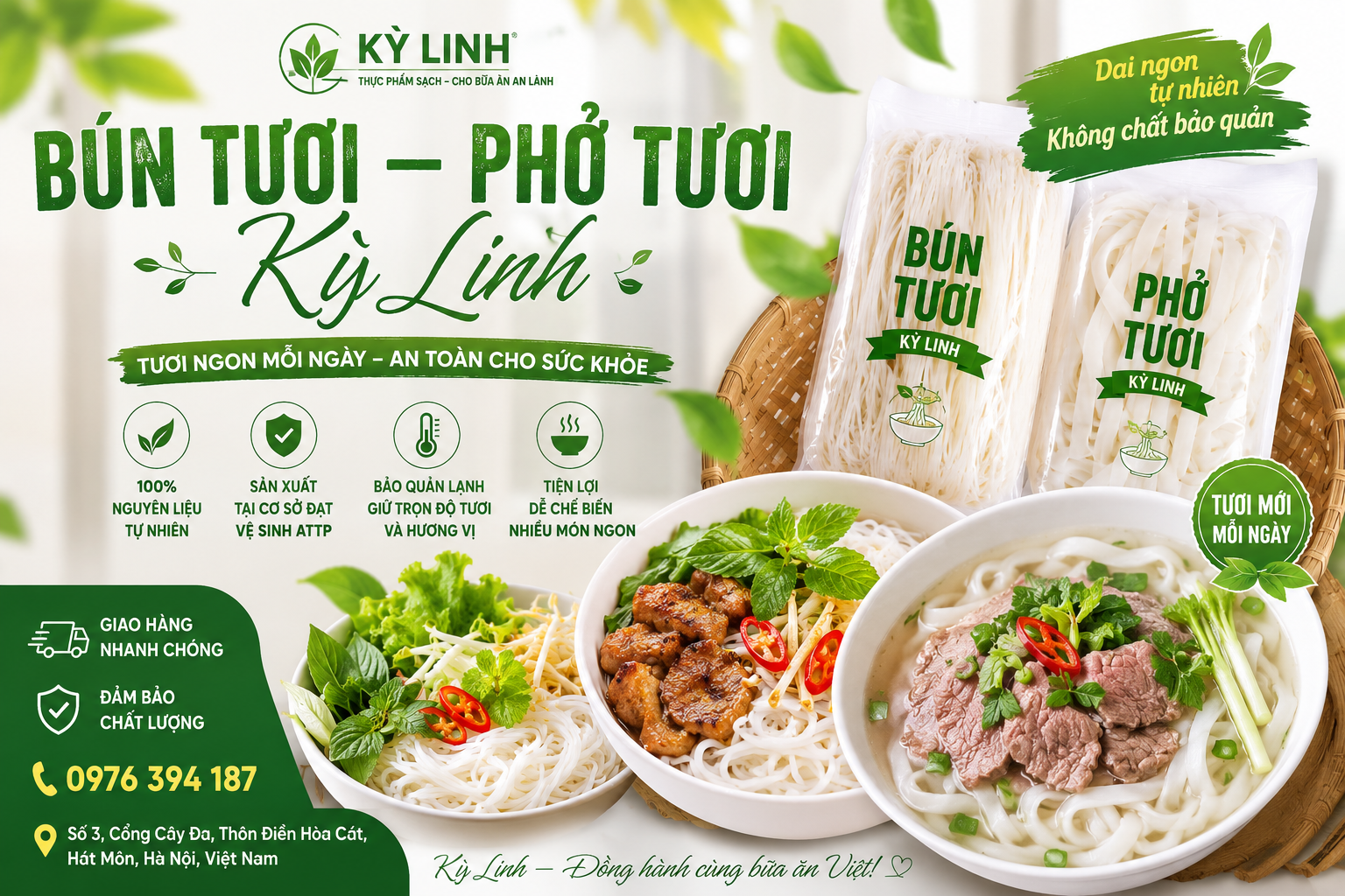 Bún Tươi, Phở Tươi