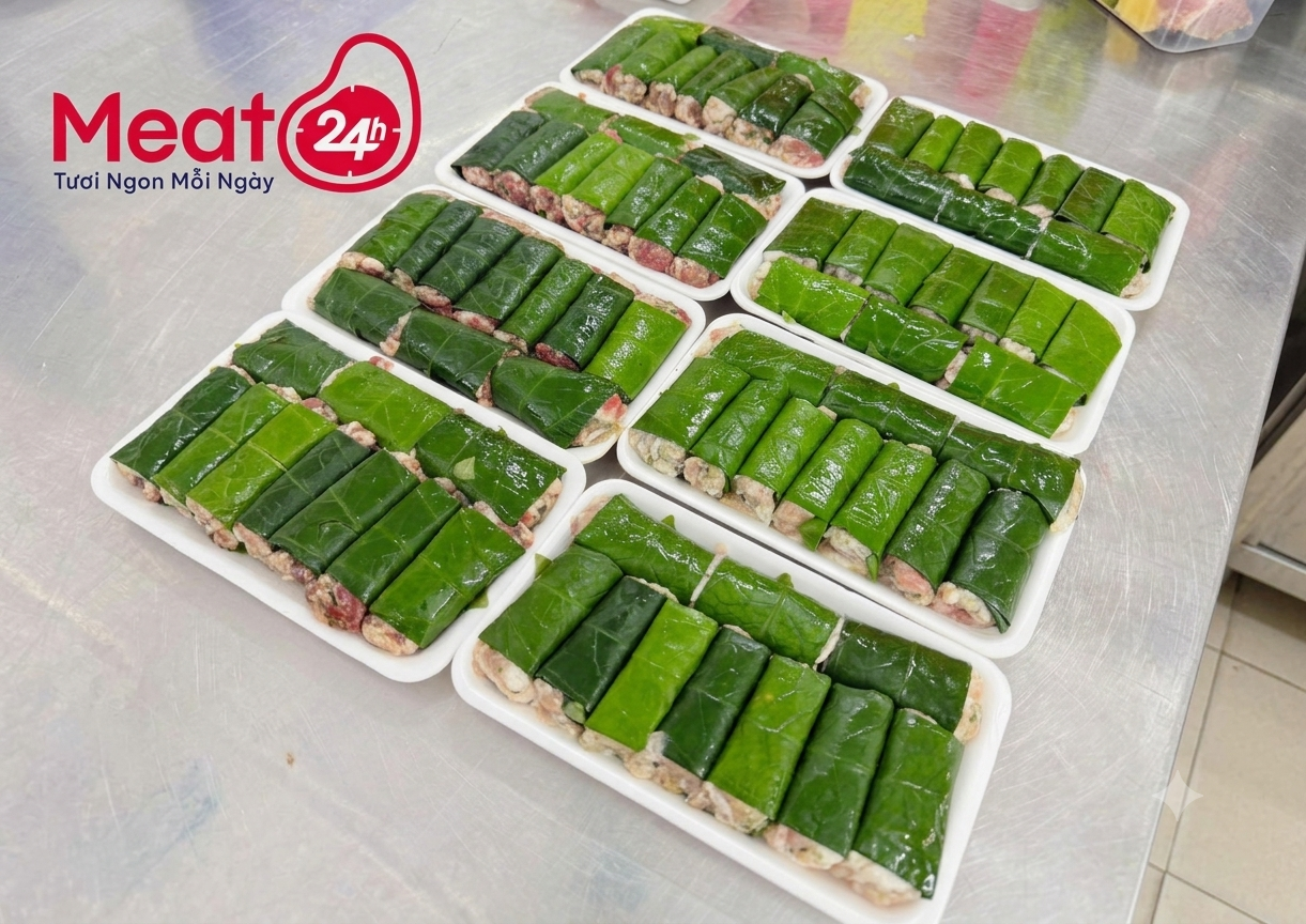 Thịt cuốn lá lốt