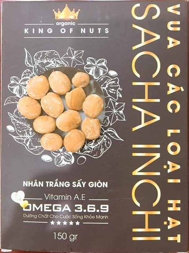 Sacha inchi nhân trắng sấy giòn