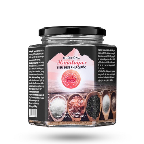 Muối Hồng Himalaya + Tiêu đen Phú Quốc