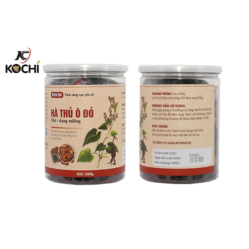 Hà thủ ô đỏ chế - dạng miếng 300g