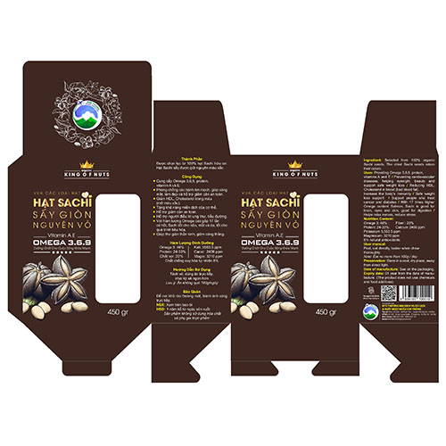 Hạt sachi sấy giòn nguyên vỏ 200gr