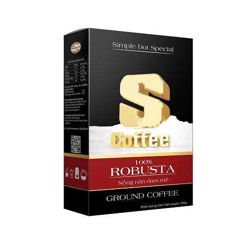 Cà phê rang xay nguyên chất 100% Robusta