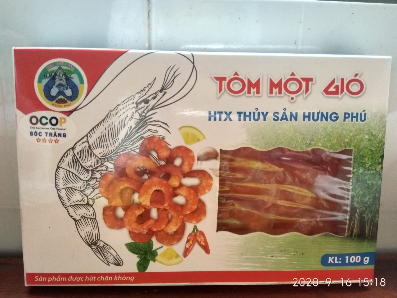 Tôm một gió loại 100gr