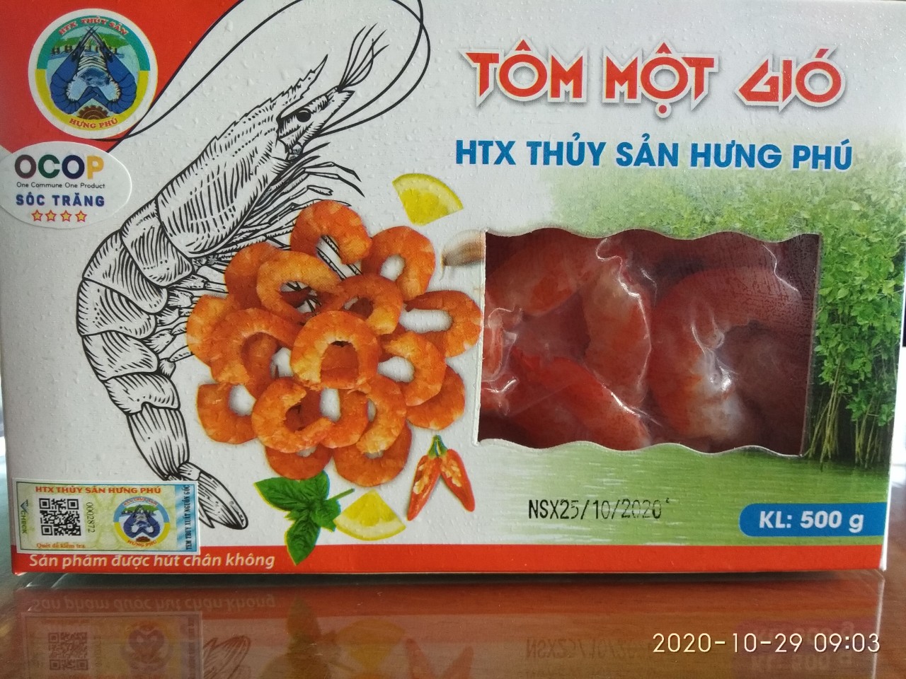 Tôm một gió loại 500gr