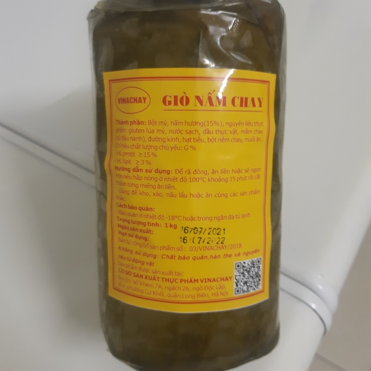 Giò nấm chay (1kg)