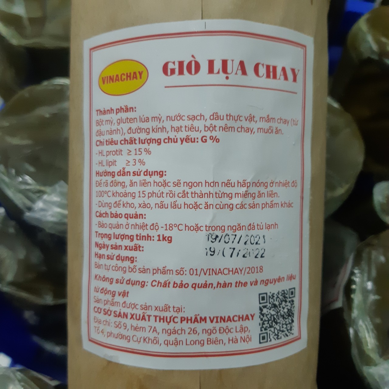 Giò lụa chay (1kg)