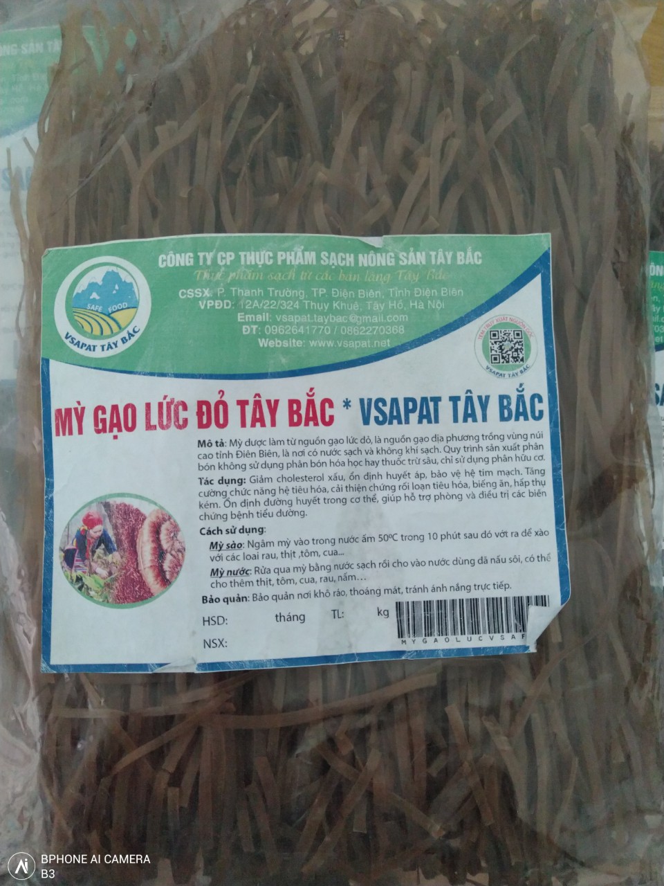 MÌ GẠO LỨT ĐỎ TÂY BẮC
