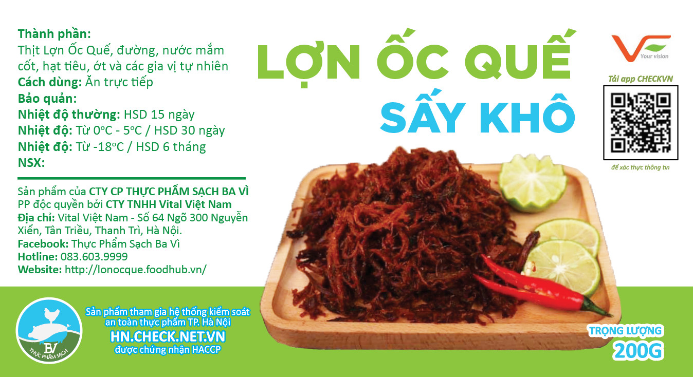 Lợn Ốc Quế Sấy Khô