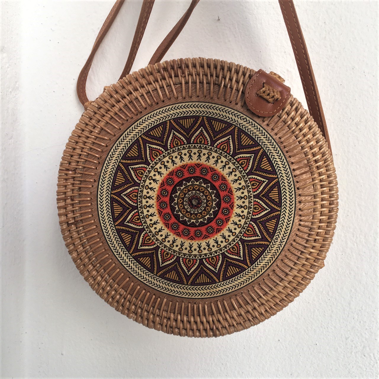 Túi đeo thời trang đan mây