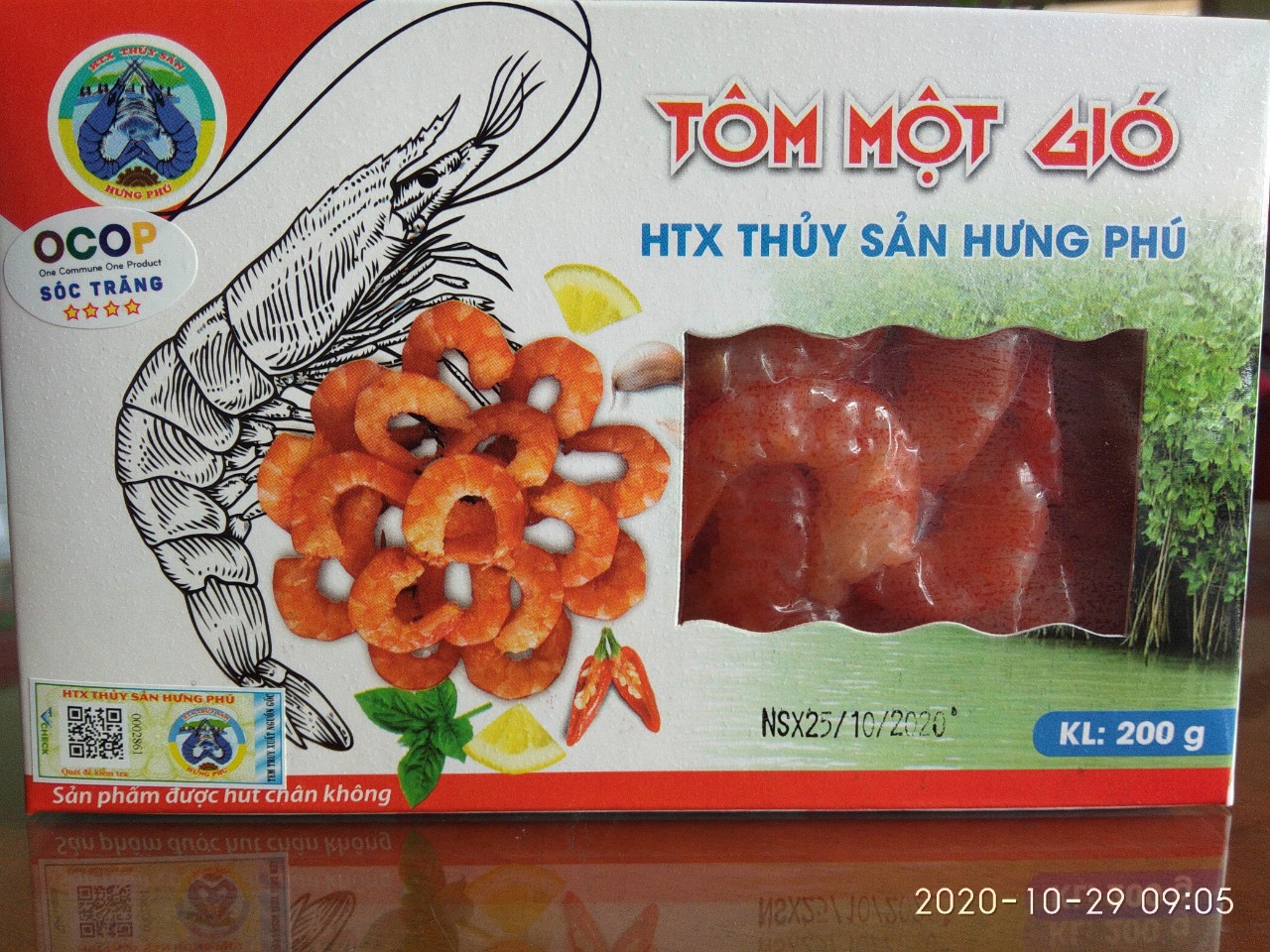 Tôm một gió loại 200gr