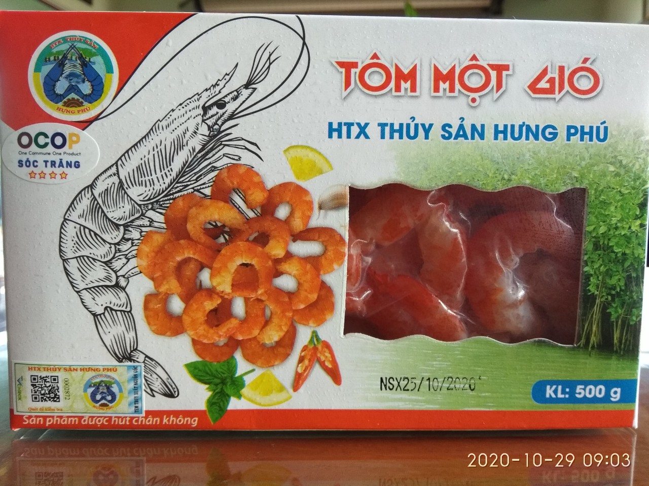 Tôm một gió loại 500gr