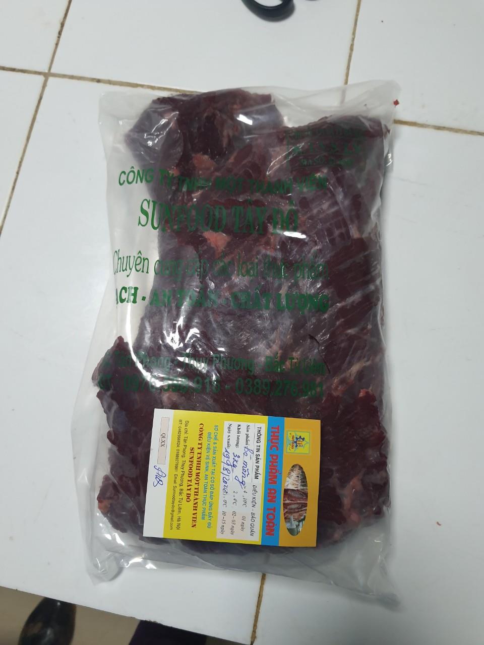 Sản phẩm sơ chế từ thịt bò