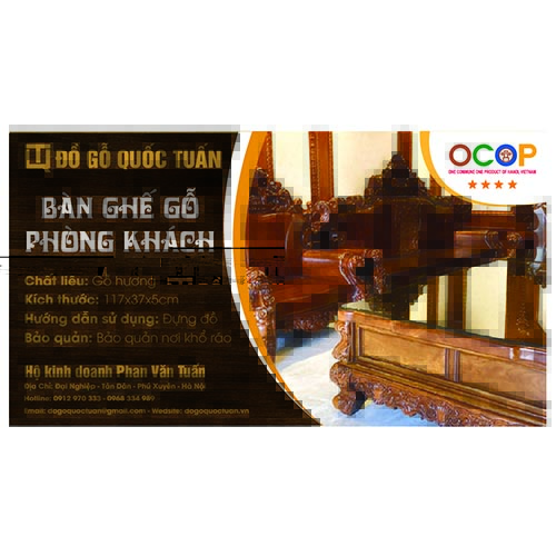 Bàn ghế gỗ phòng khách