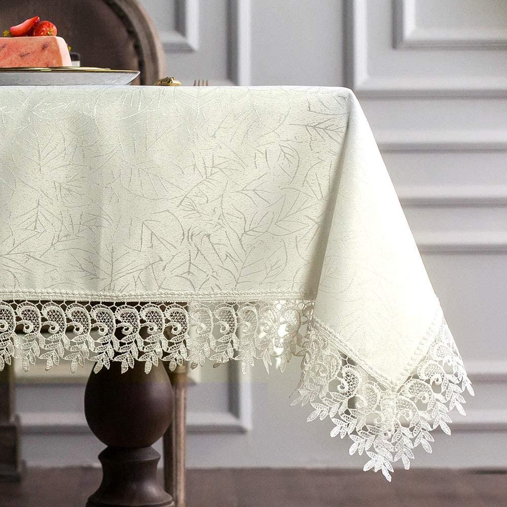 Khăn trải bàn thêu ren bản rộng