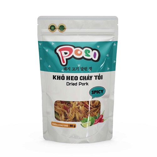 Khô Heo Cháy Tỏi Posi 50g