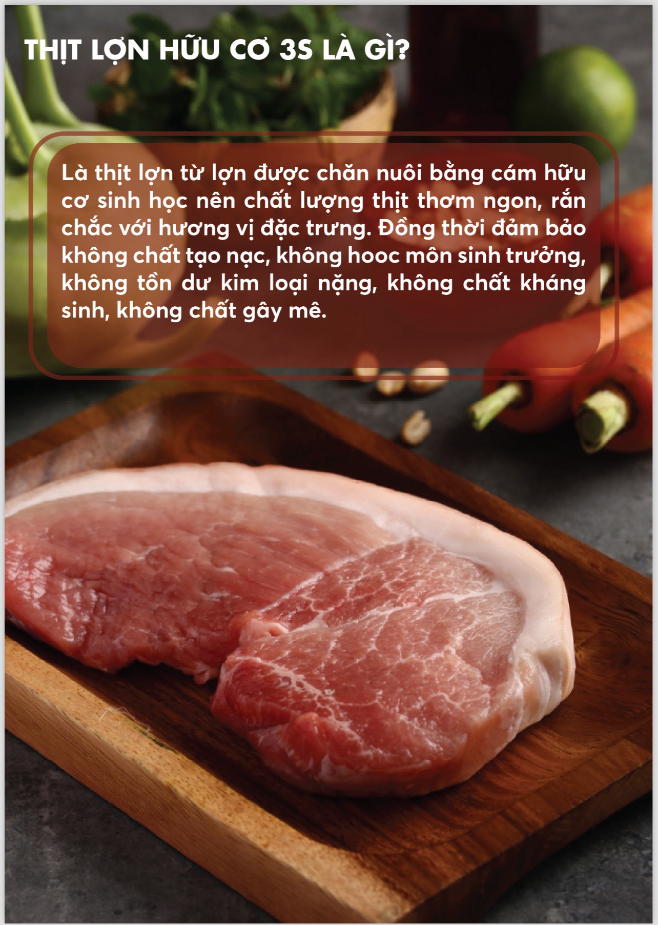 THỊT LỢN AN TOÀN SINH HỌC 3S