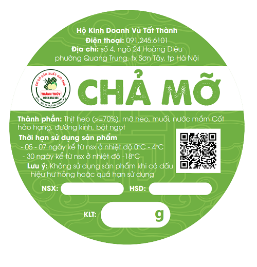 Chả mỡ