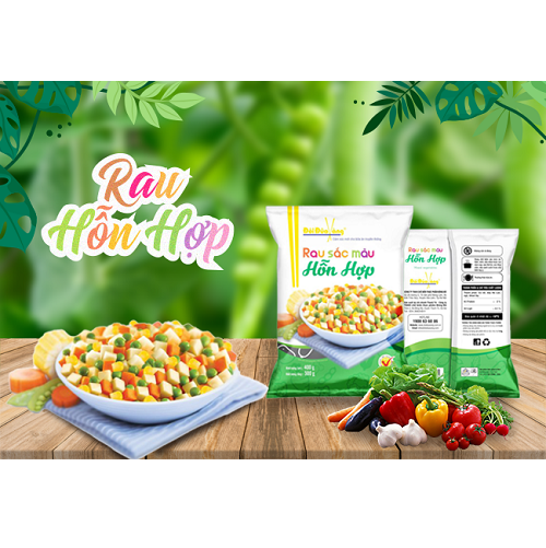 Rau sắc màu hỗn hợp