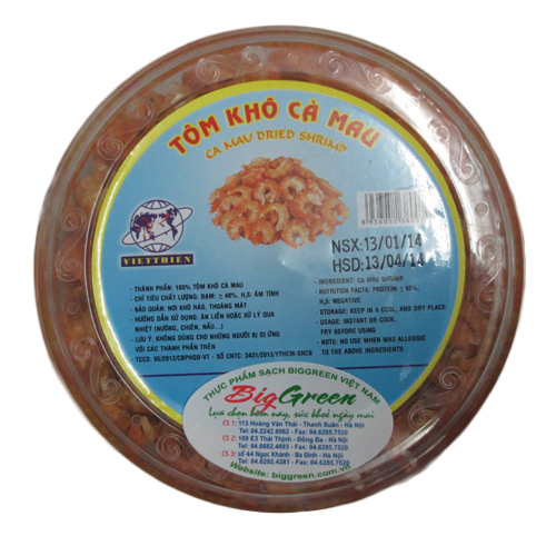 Tôm khô Cà Mau