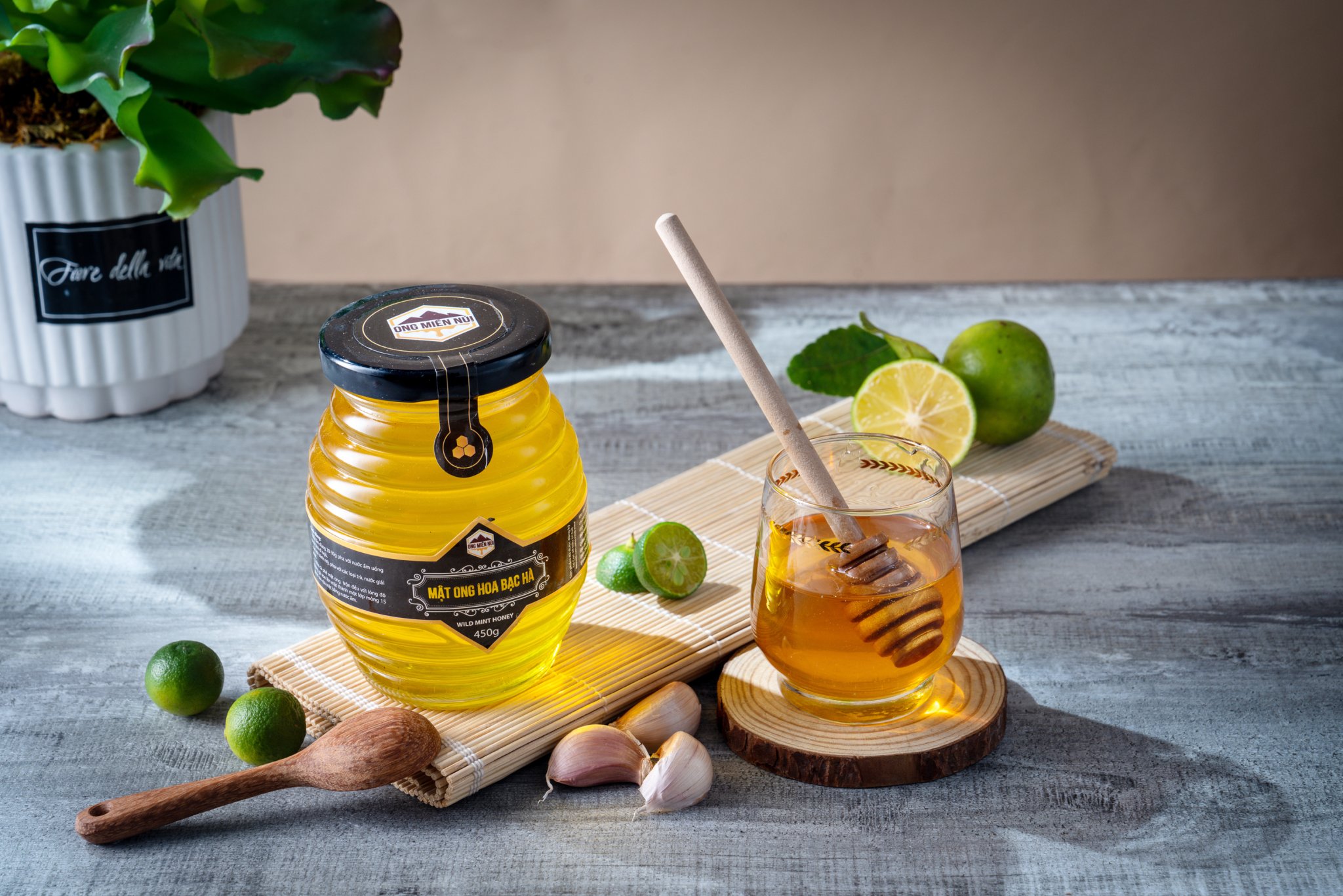 Mật ong bạc hà 450g