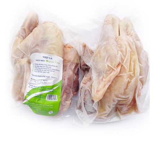 Thịt gà nhãn hiệu Organic Green